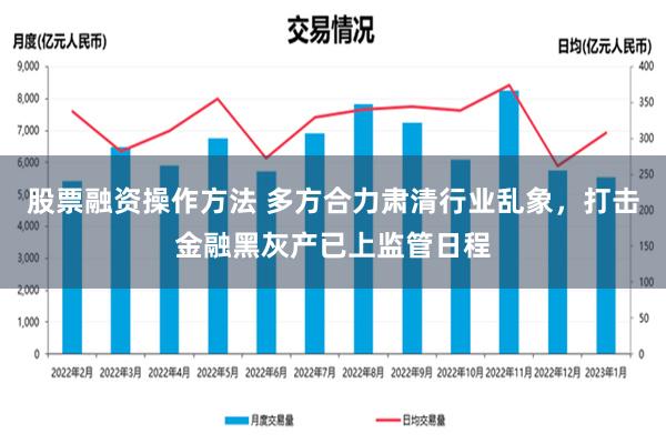 股票融资操作方法 多方合力肃清行业乱象，打击金融黑灰产已上监管日程