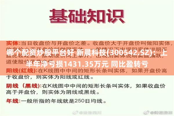 哪个配资炒股平台好 新晨科技(300542.SZ)：上半年净亏损1431.35万元 同比盈转亏